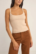 Rhythm Yumi Knit Vest Top - Sand
