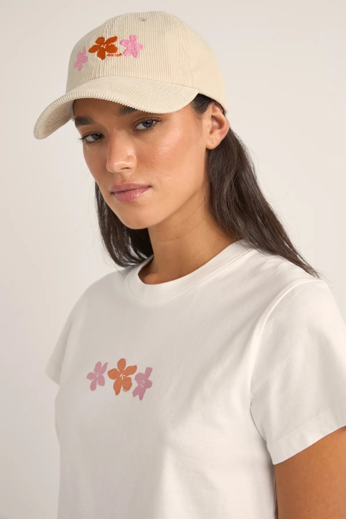 Rhythm Bora Bora Floral Cap - Vintage White