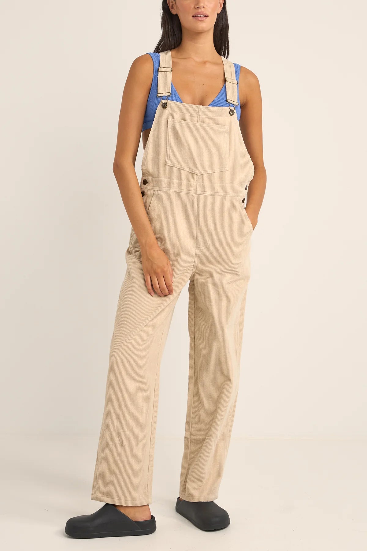 Rhythm Hope Corduroy Dungarees - Sand