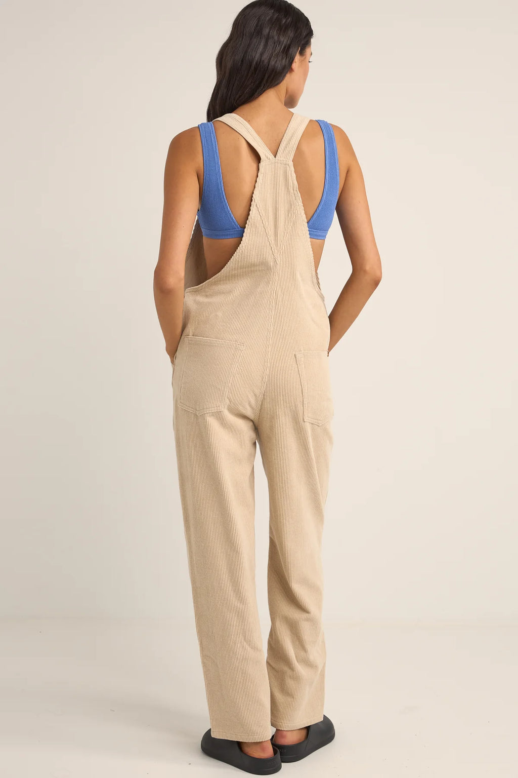 Rhythm Hope Corduroy Dungarees - Sand