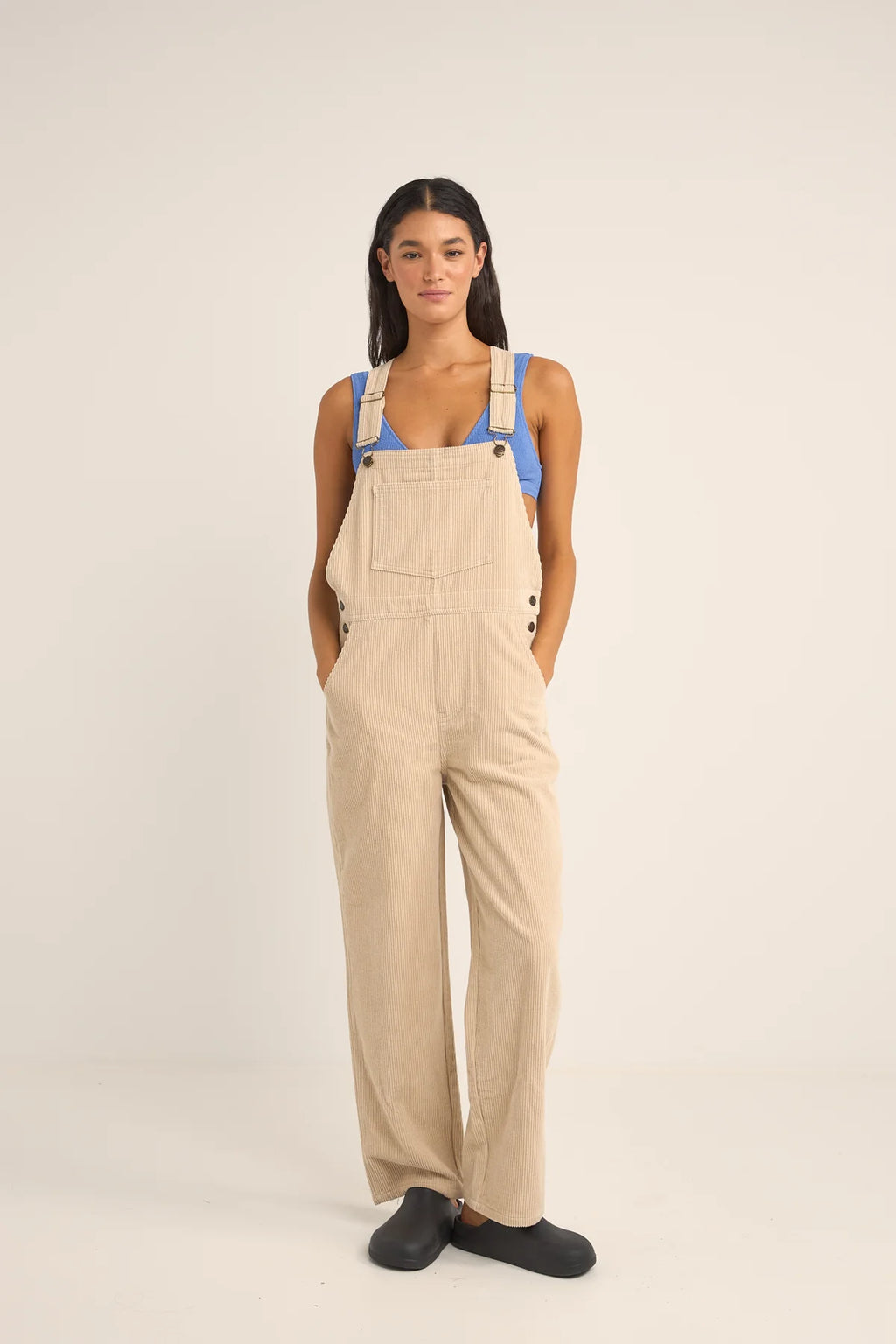 Rhythm Hope Corduroy Dungarees - Sand