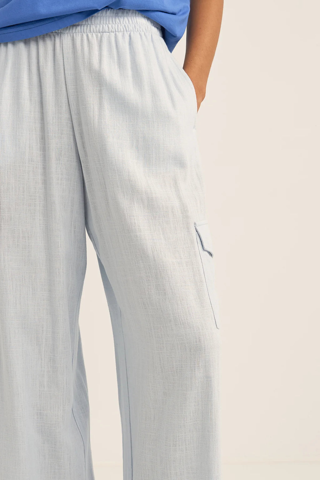 Rhythm Amalfi Cargo Pant Trousers - Blue