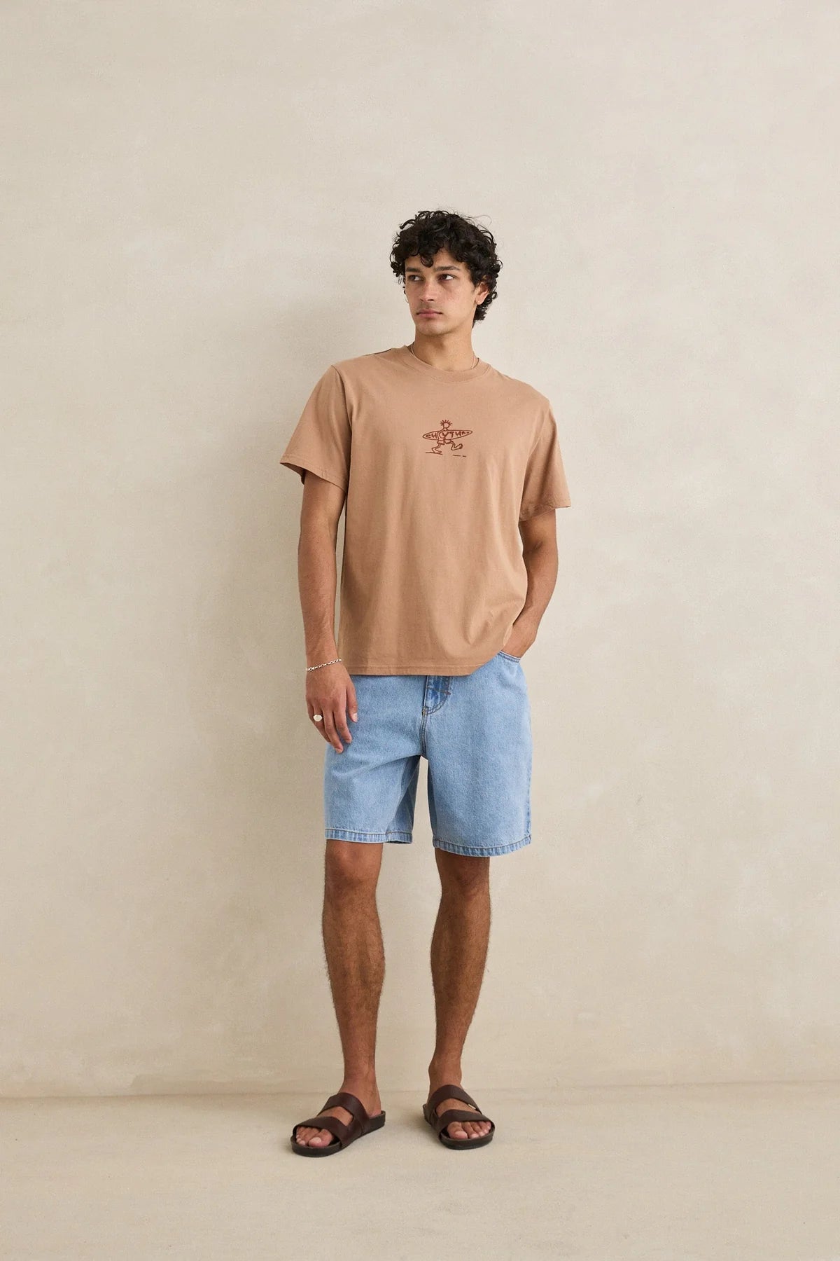 Rhythm Men's Drifter SS T-Shirt - Clay