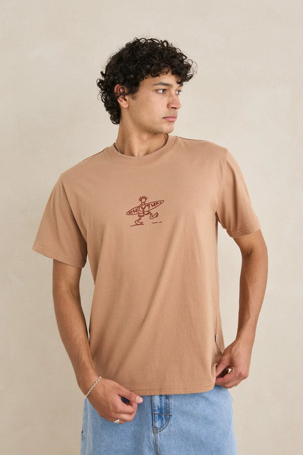 Rhythm Men's Drifter SS T-Shirt - Clay