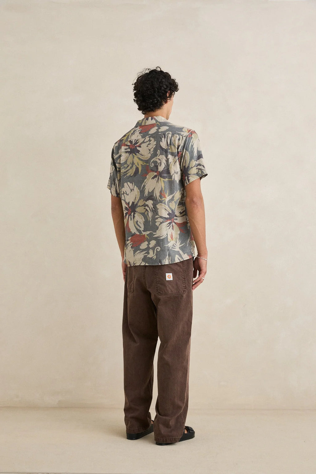 Rhythm Men's Tropical Camo Short Sleeved Shirt - Camo