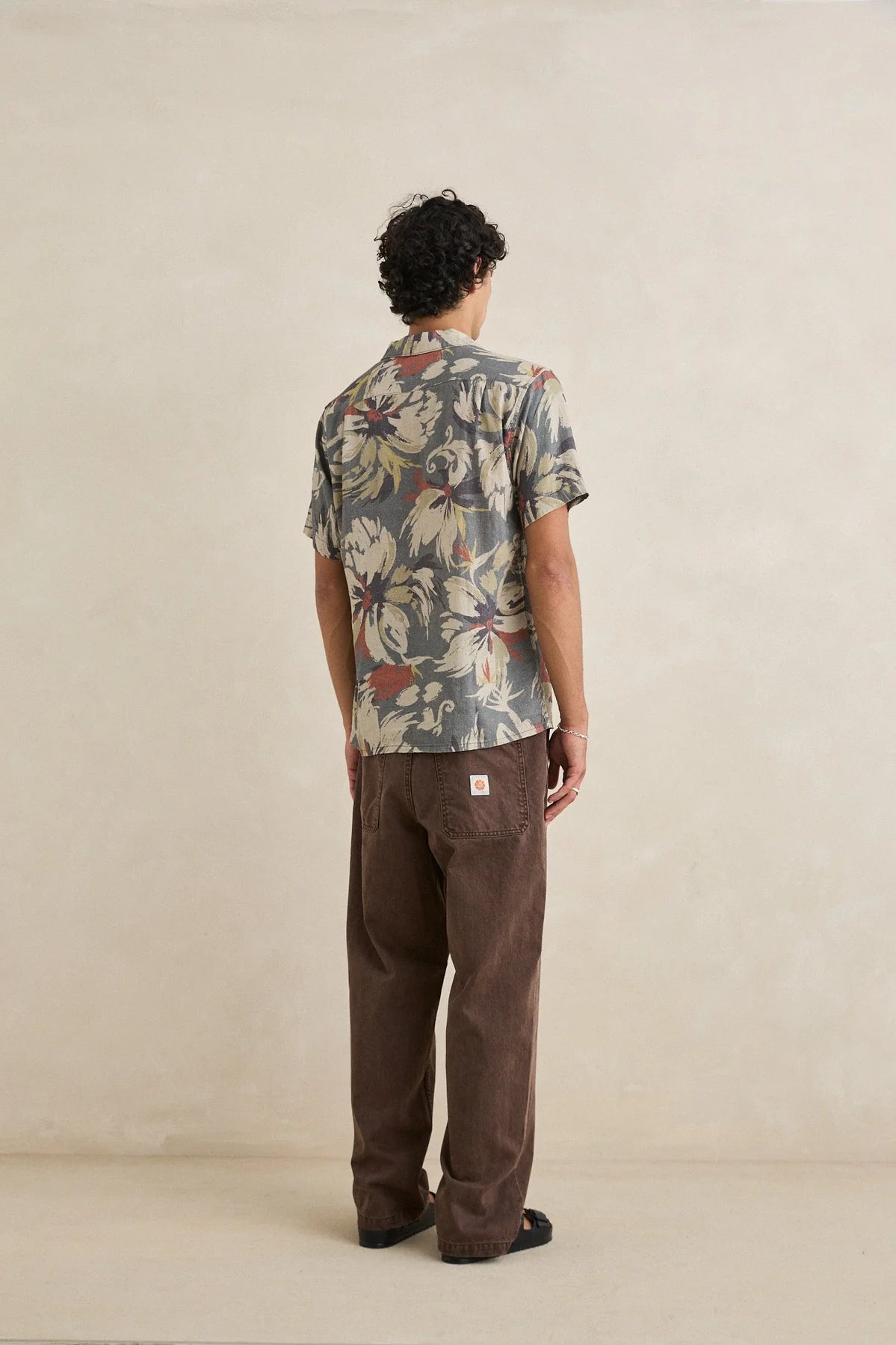 Rhythm Men's Tropical Camo Short Sleeved Shirt - Camo