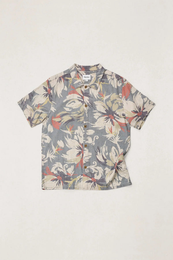 Rhythm Men's Tropical Camo Short Sleeved Shirt - Camo