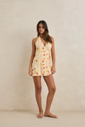 Rhythm Women's Wildflower Wrap Mini Dress - White