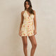 Rhythm Women's Wildflower Wrap Mini Dress - White