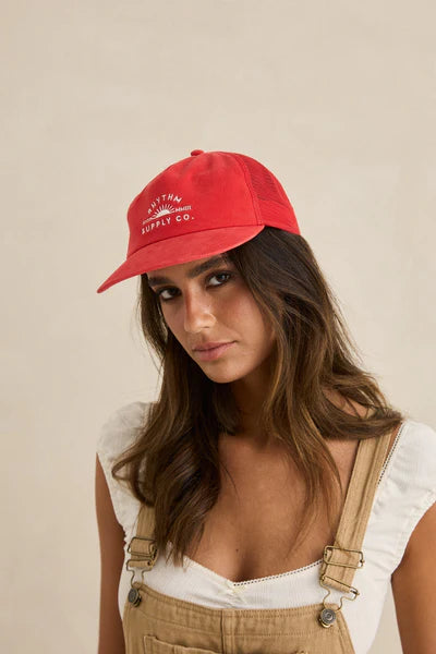 Rhythm Ladies Supply Trucker Cap - Red