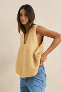 Rhythm Archer Women’s Knit Vest - Sand