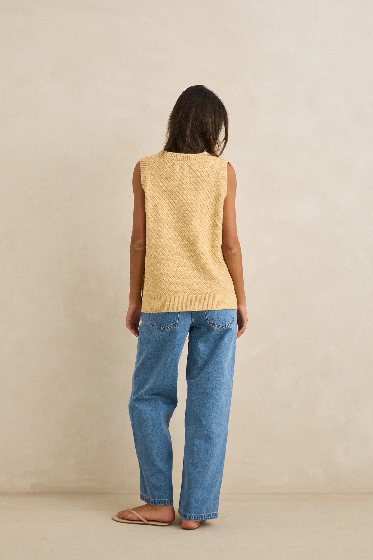 Rhythm Archer Women’s Knit Vest - Sand
