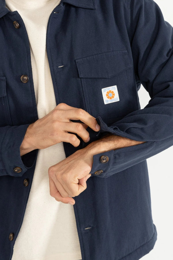 Rhythm Sherpa Lined Work Shirt - Navy