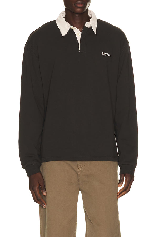 Rhythm Koa Vintage Rugby LS Polo