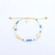 Pineapple Island Sagara Beaded Charm Bracelet - Blue
