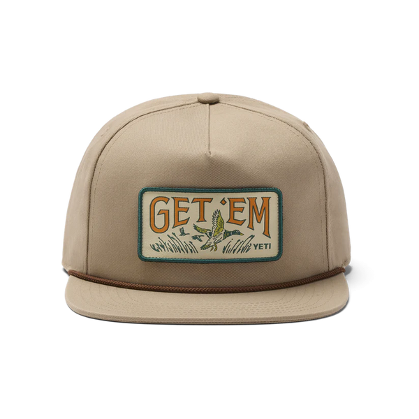 YETI Get Em Snapback Hat - Taupe