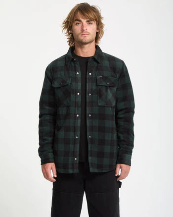 Volcom Bowered Fleece Overshirt - Scarab
