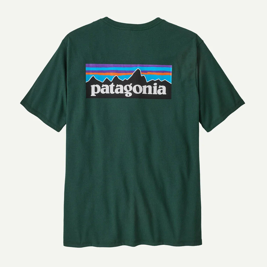 Patagonia Men's P-6 Logo Responsibili-Tee - Cascade Green