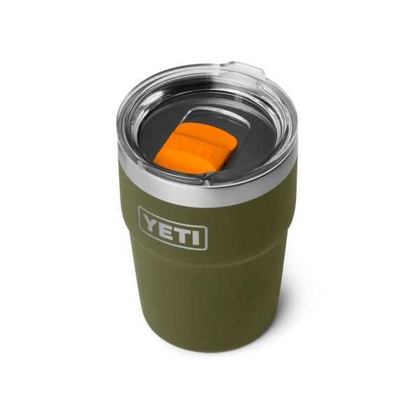 YETI 16 oz (473 ml) Rambler Stackable Cup With MagSlider Lid - Olive / King Crab Orange
