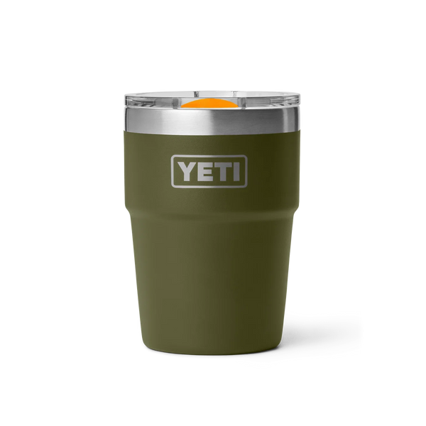 YETI 16 oz (473 ml) Rambler Stackable Cup With MagSlider Lid - Olive / King Crab Orange