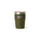 YETI Rambler 8oz (236ml) ceramic-lined stackable cup - Olive / King Crab Orange