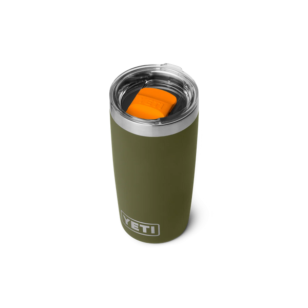 YETI Rambler 10oz tumbler - Olive / King Crab Orange