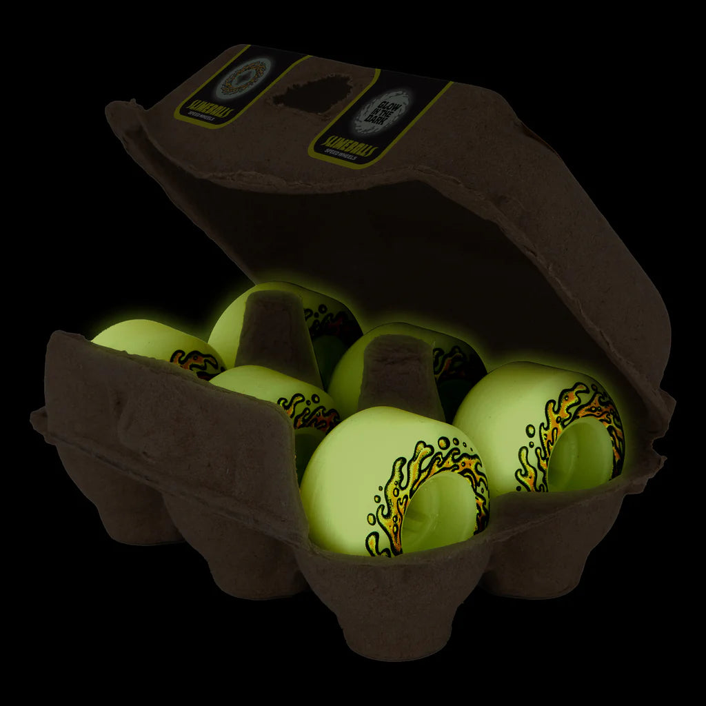 Slime Balls OG Eggs GITD Mini Chubbies 99a Skateboard Wheels - 45mm