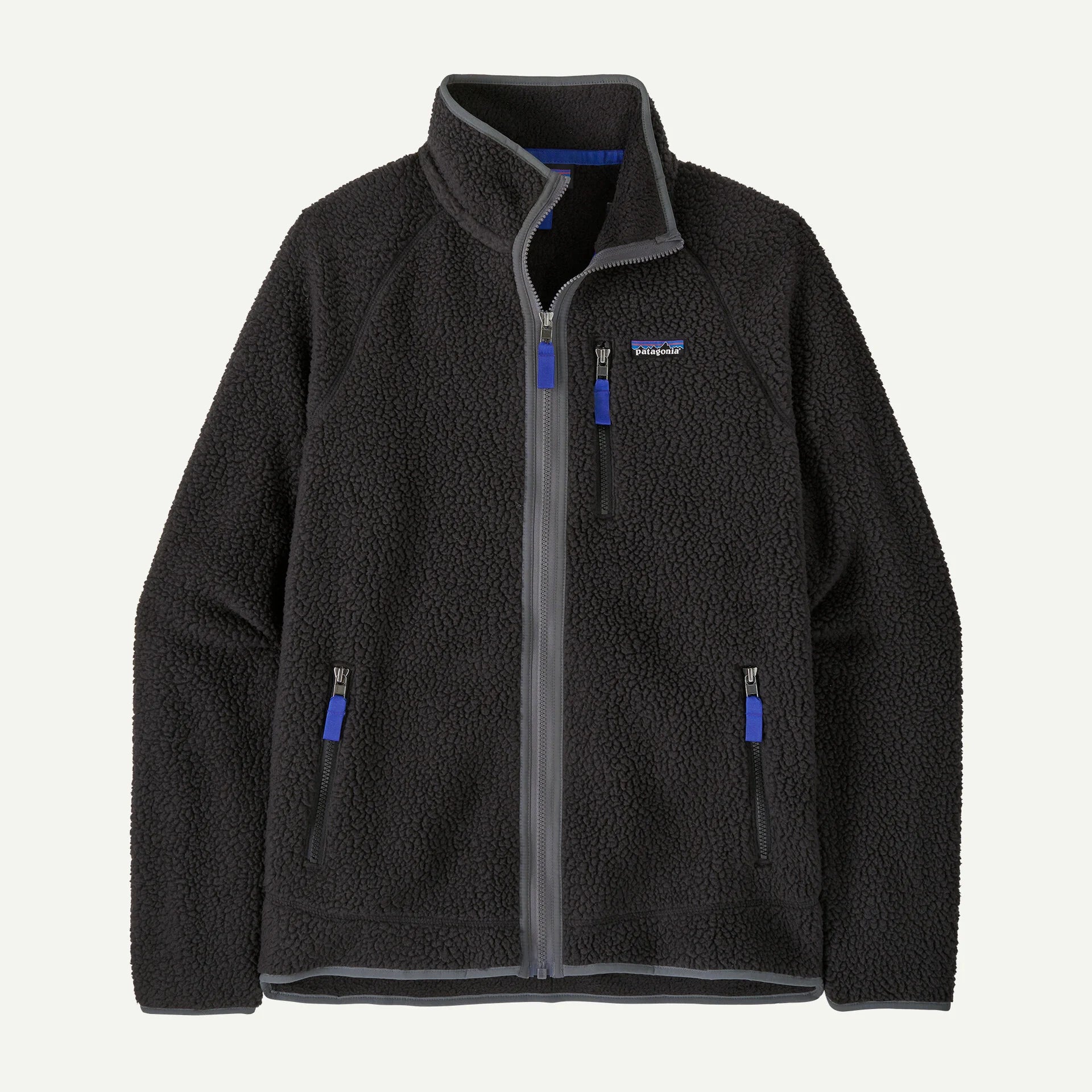 Patagonia Retro Pile Fleece Jacket -  Black / Forge Grey