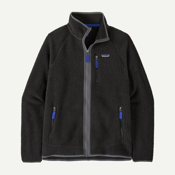 Patagonia Retro Pile Fleece Jacket -  Black / Forge Grey