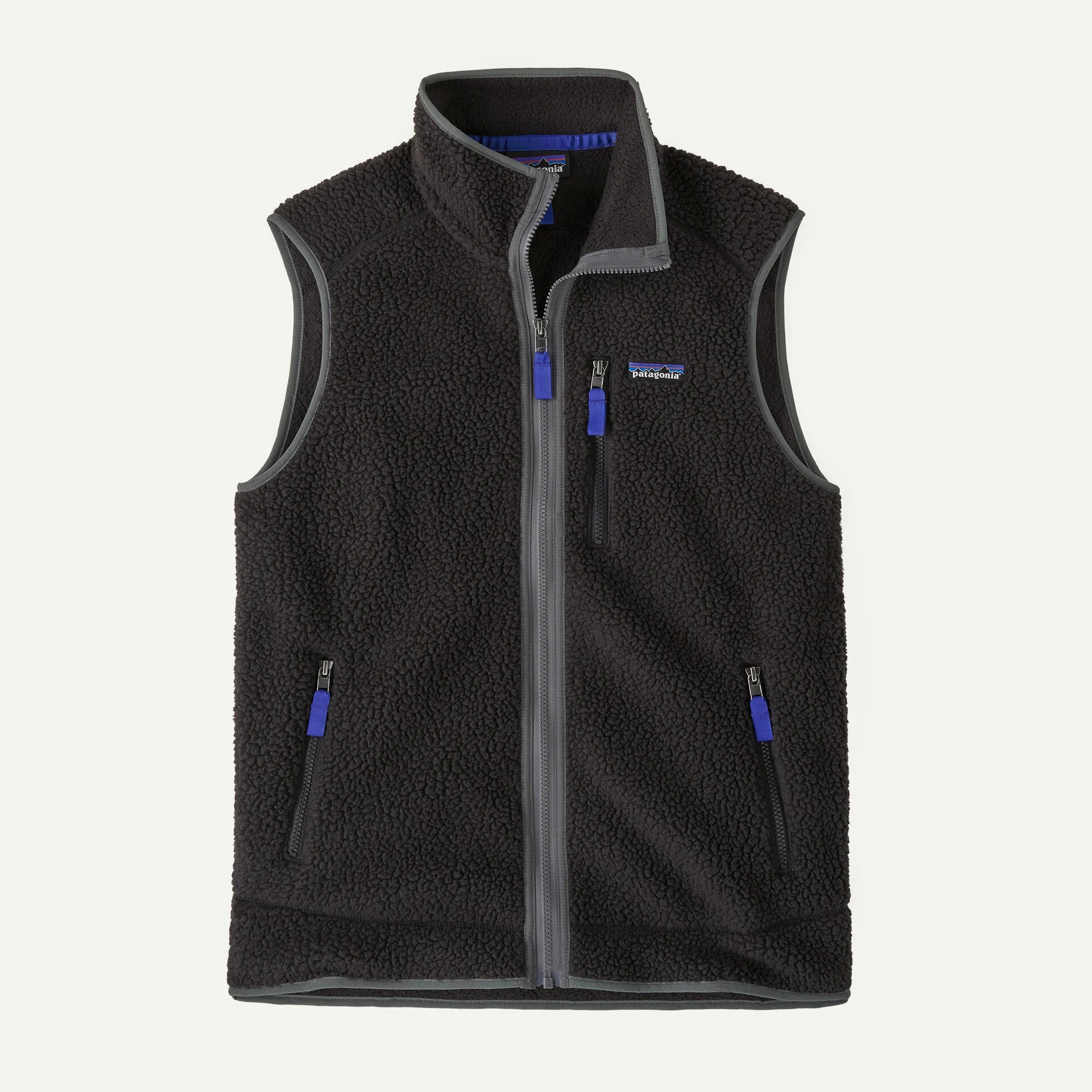 Patagonia Men's Retro Pile Fleece Vest - Black / Forge Grey