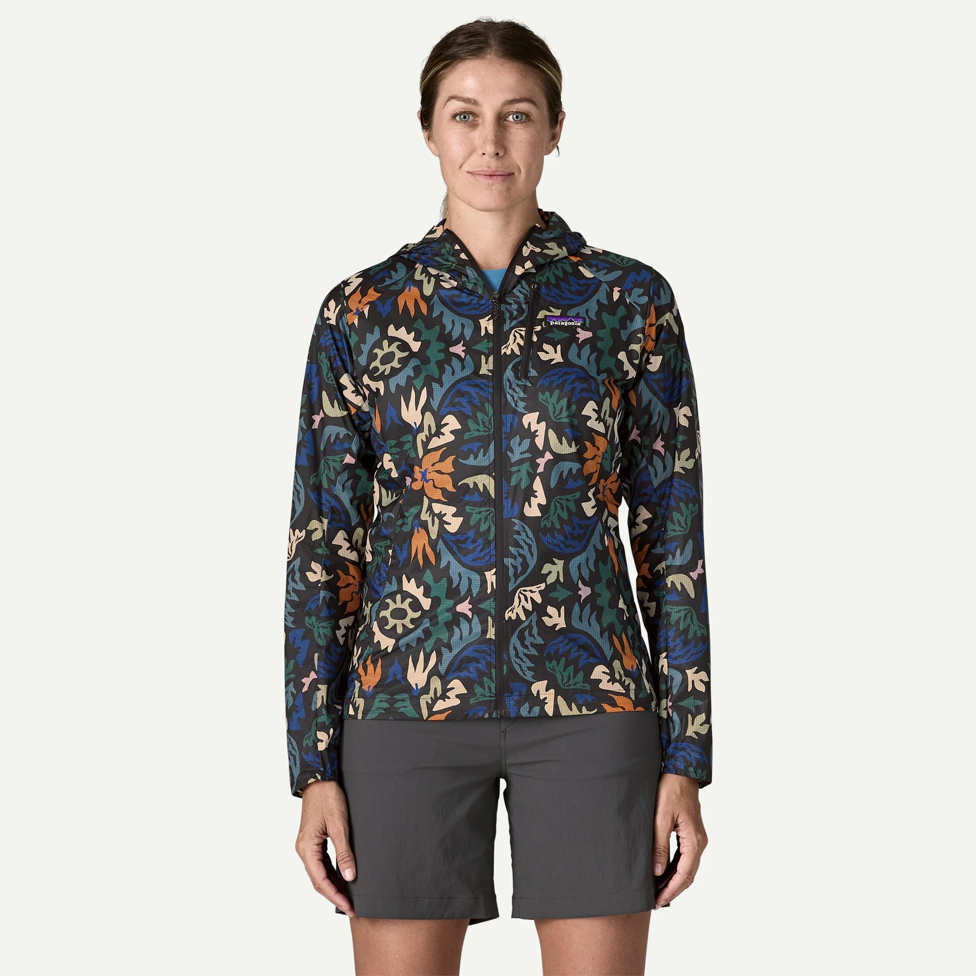 Patagonia Women's Houdini Windbreaker Jacket - Kaleido: Black