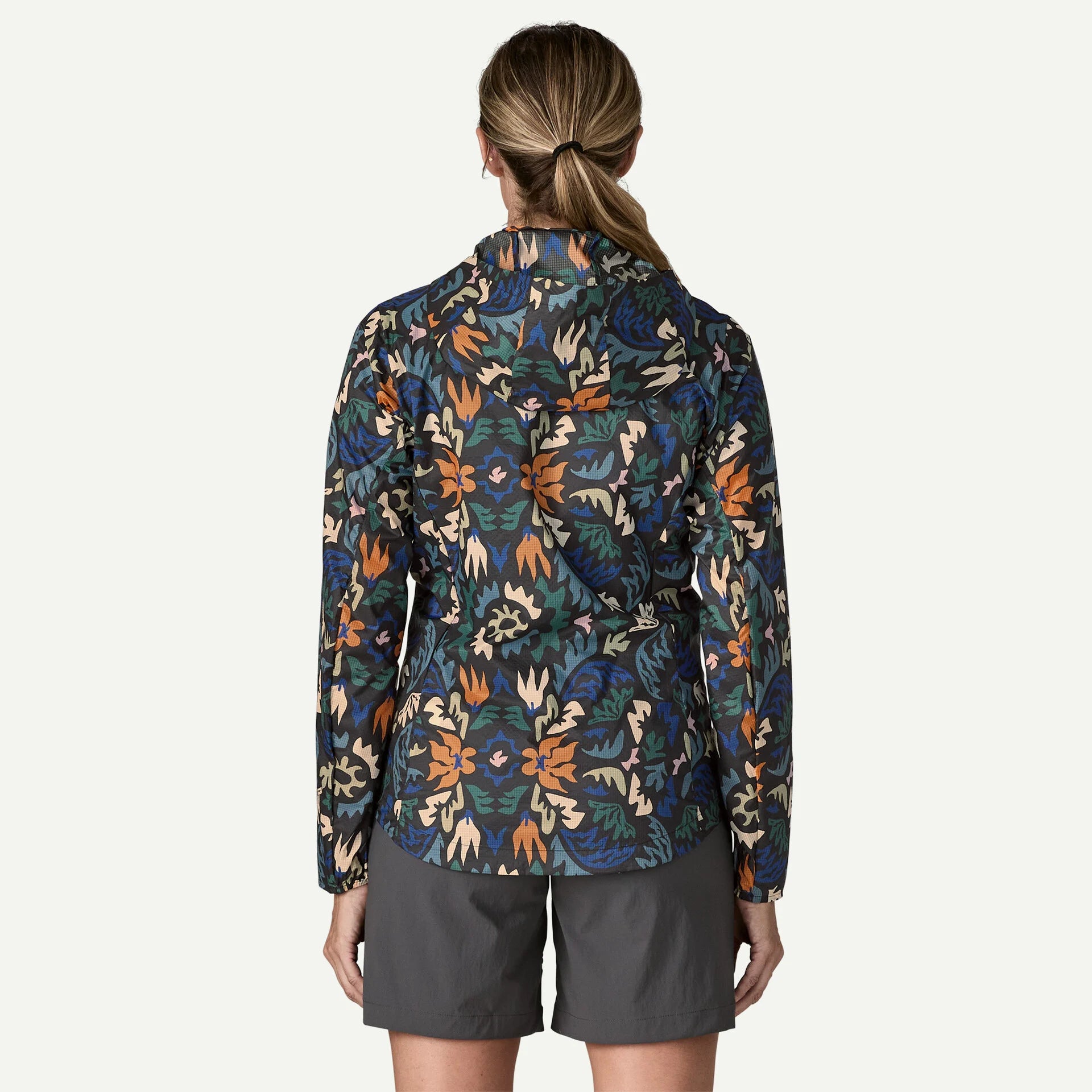 Patagonia Women's Houdini Windbreaker Jacket - Kaleido: Black