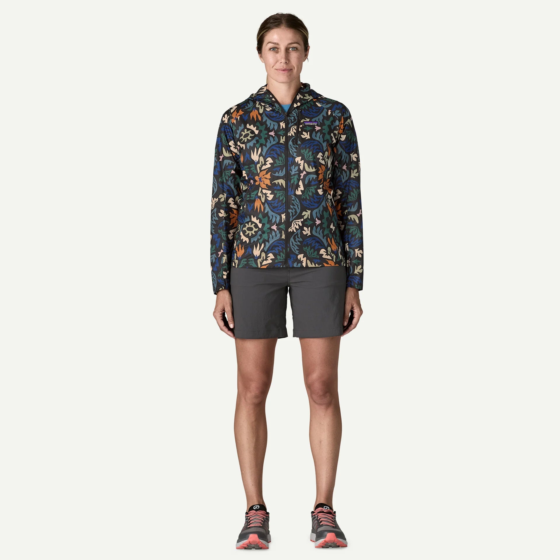 Patagonia Women's Houdini Windbreaker Jacket - Kaleido: Black