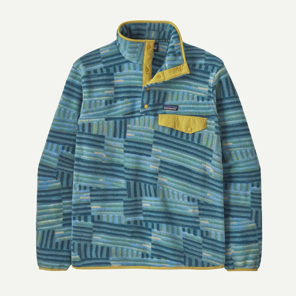 Patagonia Men's Lightweight Synchilla Snap-T Fleece Pullover - Wetland Blue