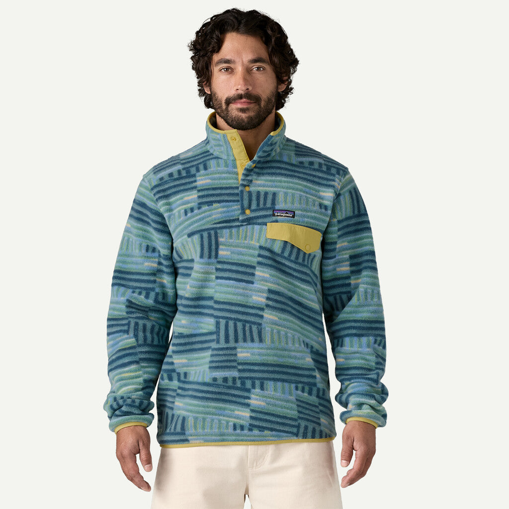 Patagonia Men's Lightweight Synchilla Snap-T Fleece Pullover - Wetland Blue