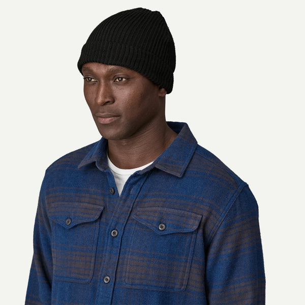 Patagonia Fishermans Rolled Beanie - Black