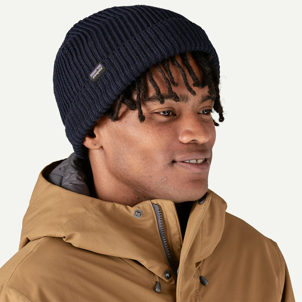 Patagonia Fishermans Rolled Beanie - Navy Blue
