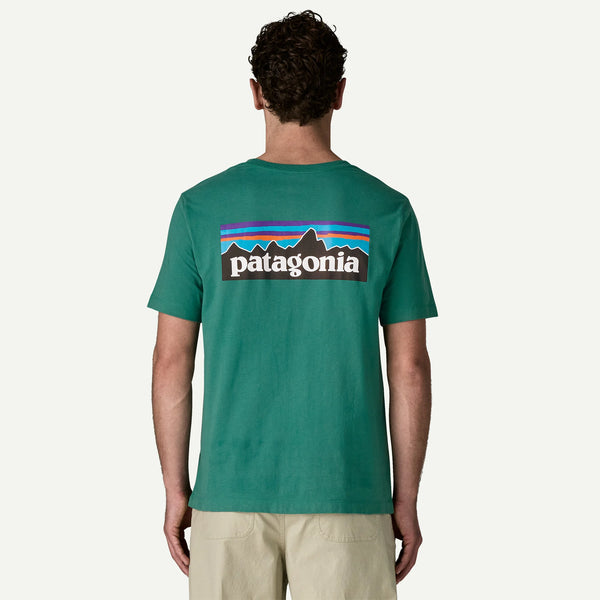 Patagonia Men's P-6 Logo T-Shirt - Coal Orange