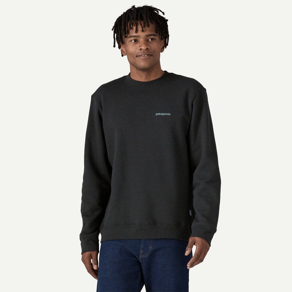 Patagonia Fitz Roy Icon Uprisal Crew Sweatshirt - Ink Black