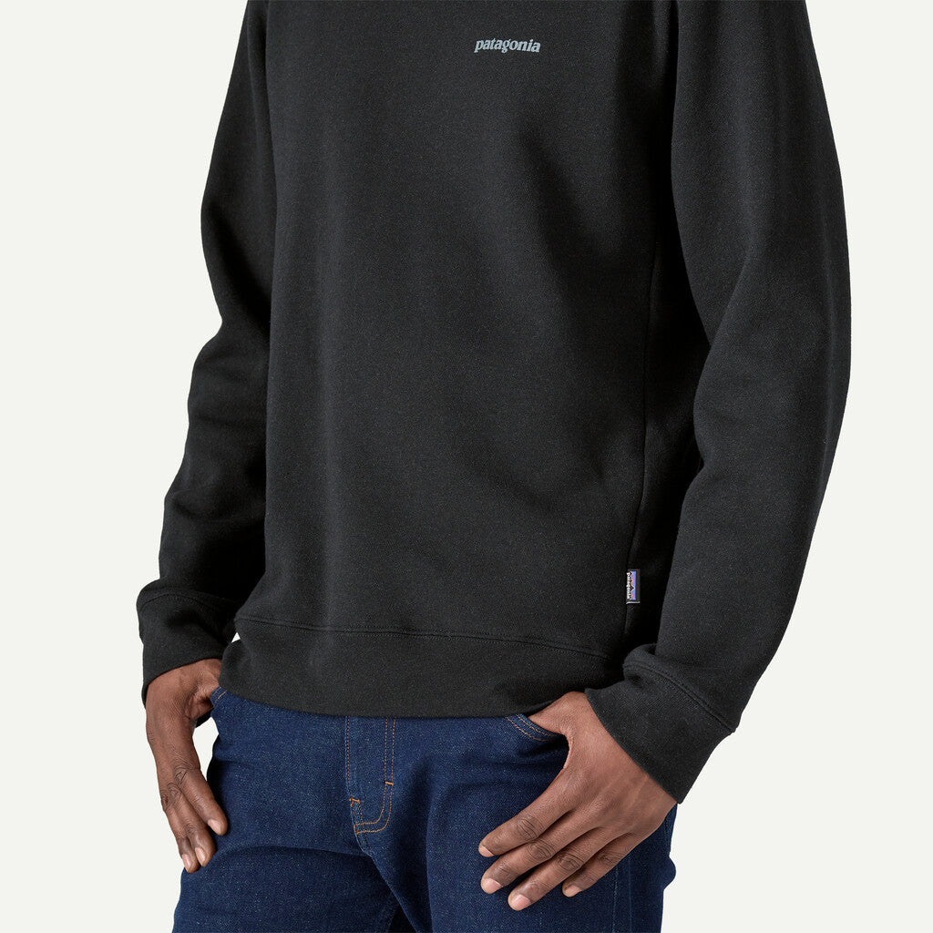 Patagonia Fitz Roy Icon Uprisal Crew Sweatshirt - Ink Black