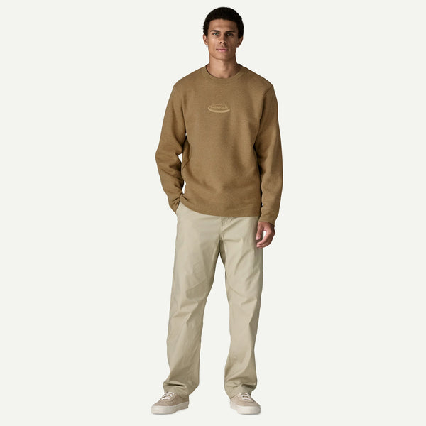 Patagonia Men's '95 Oval Logo Uprisal Crew Sweatshirt - Black
