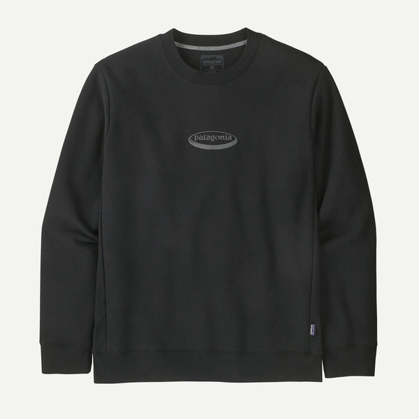 Patagonia Men's '95 Oval Logo Uprisal Crew Sweatshirt - Black