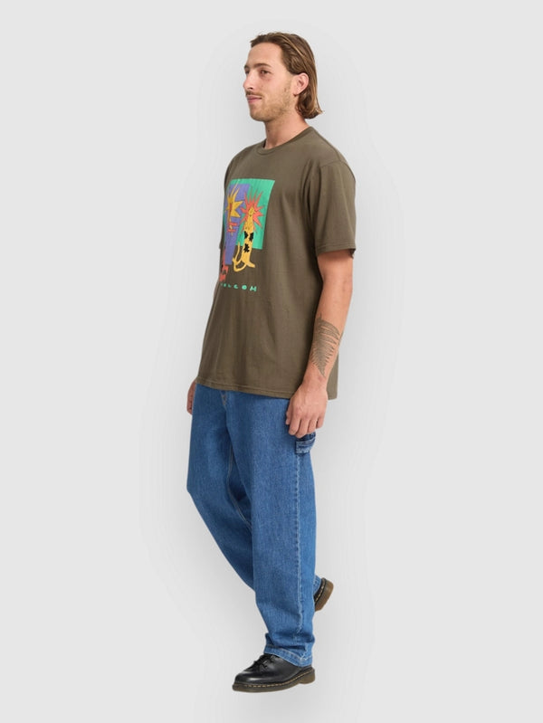 Volcom Longo Cats Bsc Short Sleeved T-Shirt - Sage Leaf