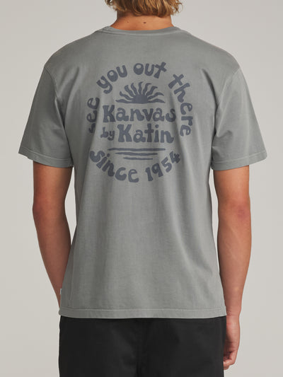 Katin Topanga Tee - Graphite Vintage Wash