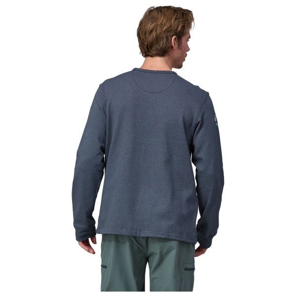 Patagonia Men's Lightweight Unity Fitz Wildrise Crewneck Sweatshirt - Clement Blue