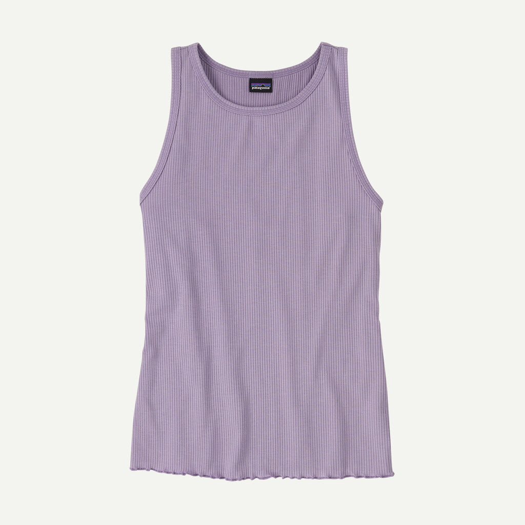 Patagonia Women's Rib-Knit Tank Top - Concrete Purple