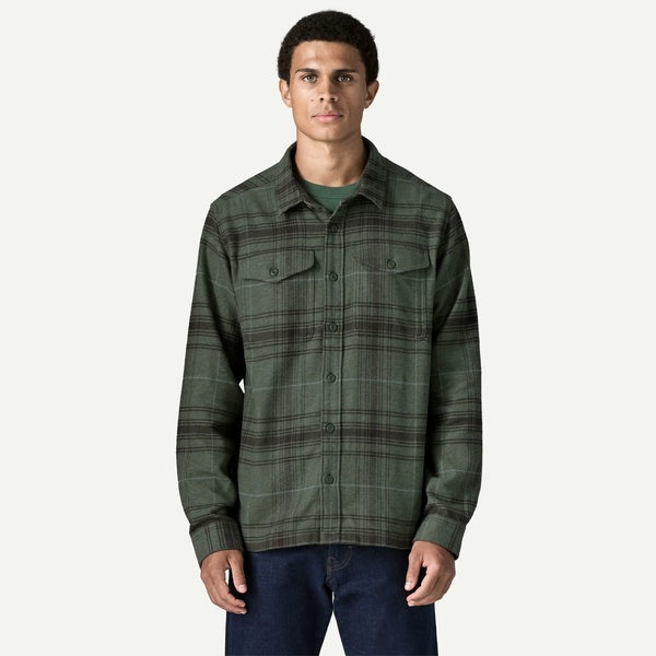 Patagonia Men's Fjord Flannel Shirt - Rising Storm Treeline Green