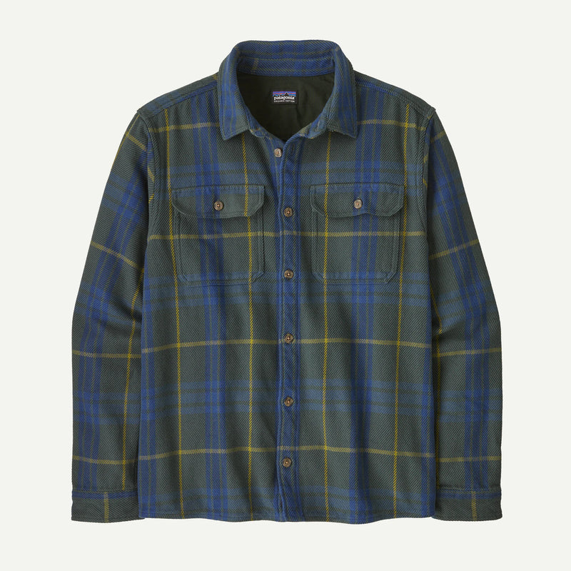 Patagonia Men's Fjord Loft Shirt - Netted: Old Growth Green