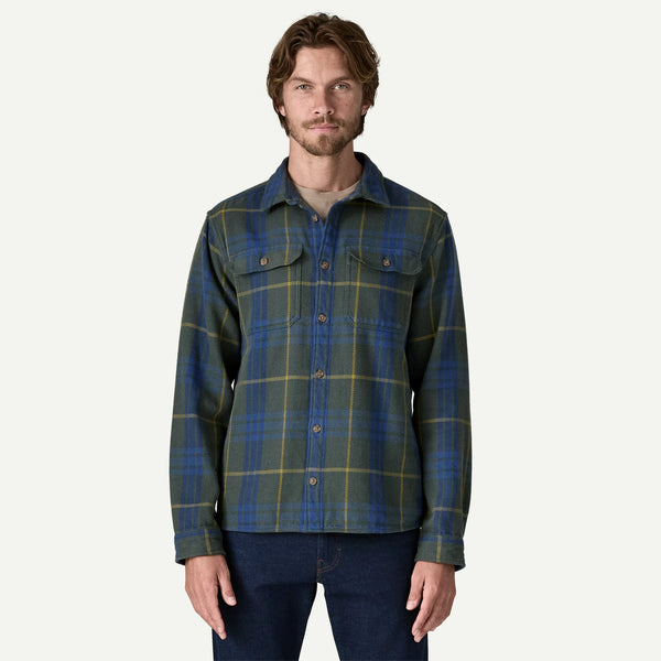 Patagonia Men's Fjord Loft Shirt - Netted: Old Growth Green