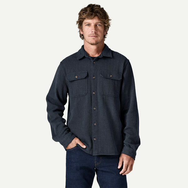Patagonia Men's Fjord Loft Shirt -  Mirror Weave: Summit Blue